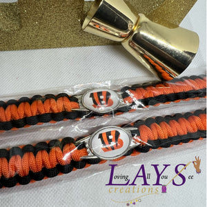 Bengals Inspired paracord bracelet