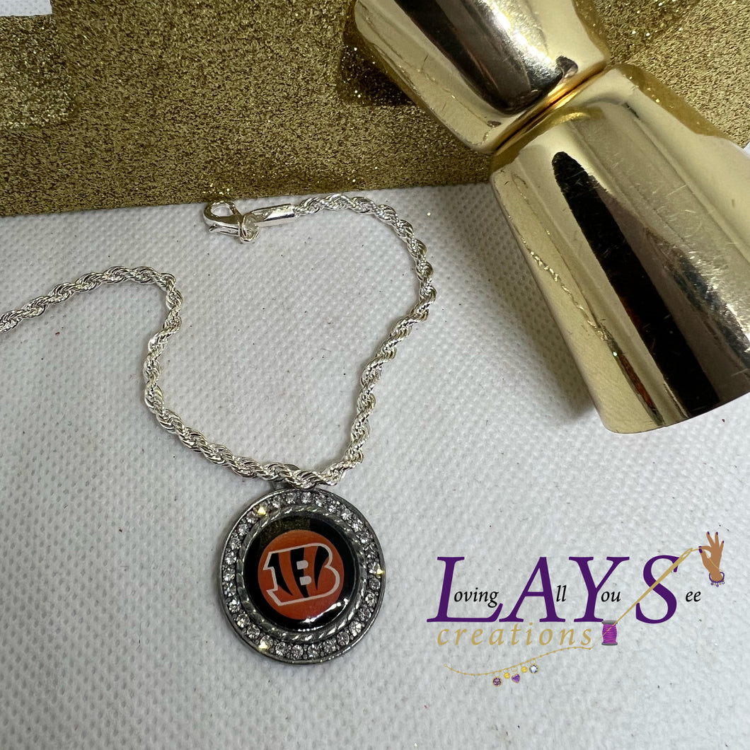Dainty bling bengals inspired bracelet