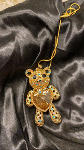 Teddy Bear Glitter Kids Necklace