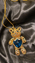 Load image into Gallery viewer, Teddy Bear Glitter Kids Necklace
