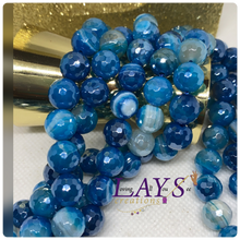 Load image into Gallery viewer, 10mm Faceted Electroplated Agate Bead Strands
