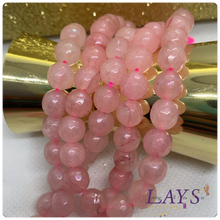 Load image into Gallery viewer, 8mm electroplated faceted stone bead strands
