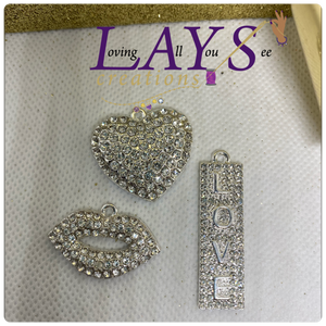 Silver Base Mini lovely heart charm bundle sets