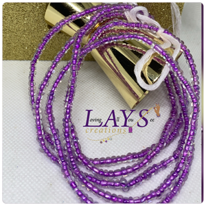 Purple Delight waist beads