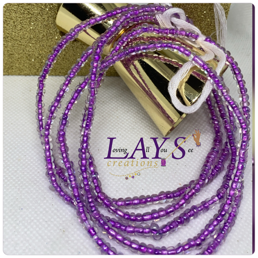 Purple Delight waist beads