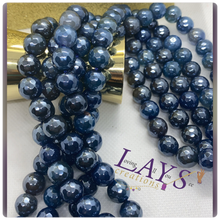 Load image into Gallery viewer, 10mm Faceted Electroplated Agate Bead Strands
