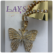 Load image into Gallery viewer, Butterfly Tennis necklace-Various Colors
