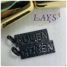 Load image into Gallery viewer, Queen rectangular Micro Pave Charm
