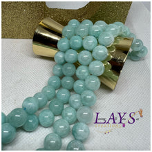 Load image into Gallery viewer, 10mm Electroplated Angelite bead strand
