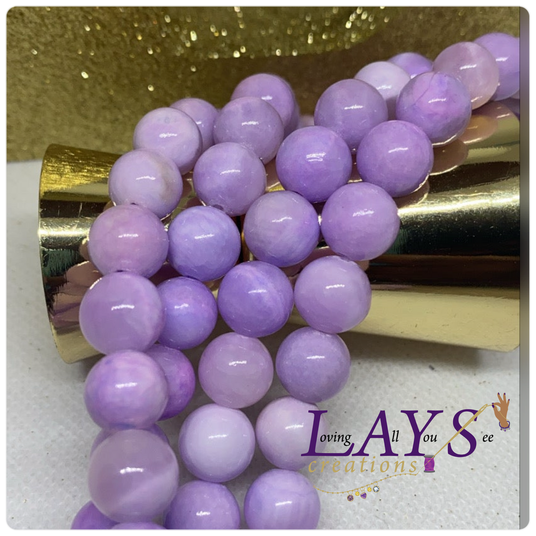 Light purple Jade 10mm
