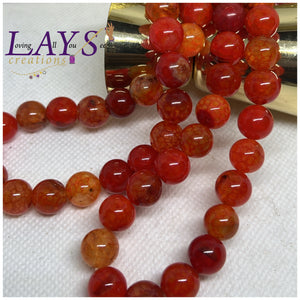 10mm dragon vein agate bead strands-Various colors